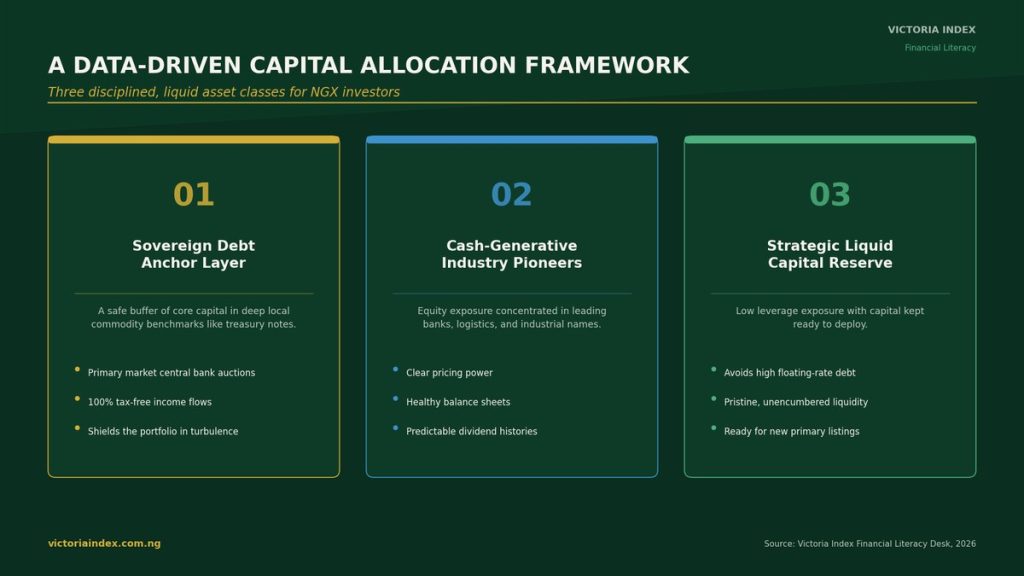 Top 5 Market Intelligence Platforms for Navigating the Nigerian Stock Market 3 Three-pillar capital allocation framework for NGX investors: sovereign debt anchor, cash-generative pioneers, liquid reserve